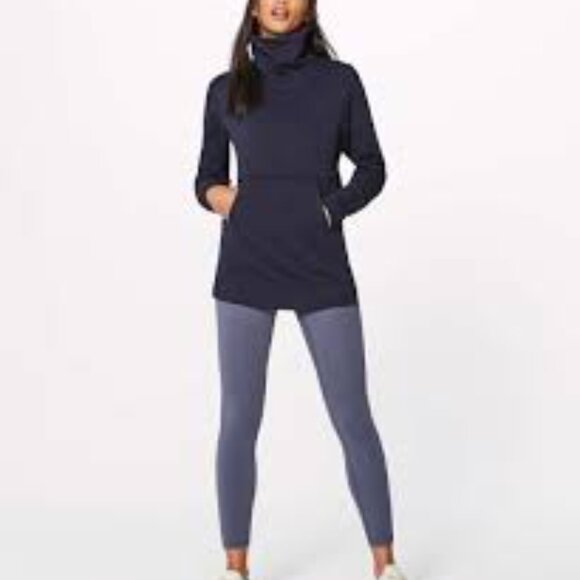 Lululemon Press Pause Pullover Sweatshirt, Midnight Navy, Size 4 - Picture 3 of 11